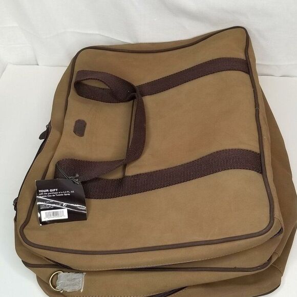 Aramis Jet Setter Large Overnight Luggage Bag Brown Promo 19" New - Picture 4 of 12
